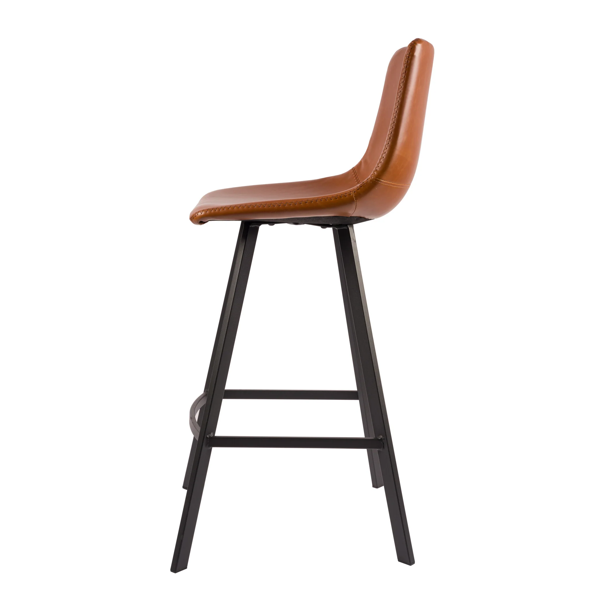 Amsterdam Barkruk - Cognac - PU Leer - Image 3