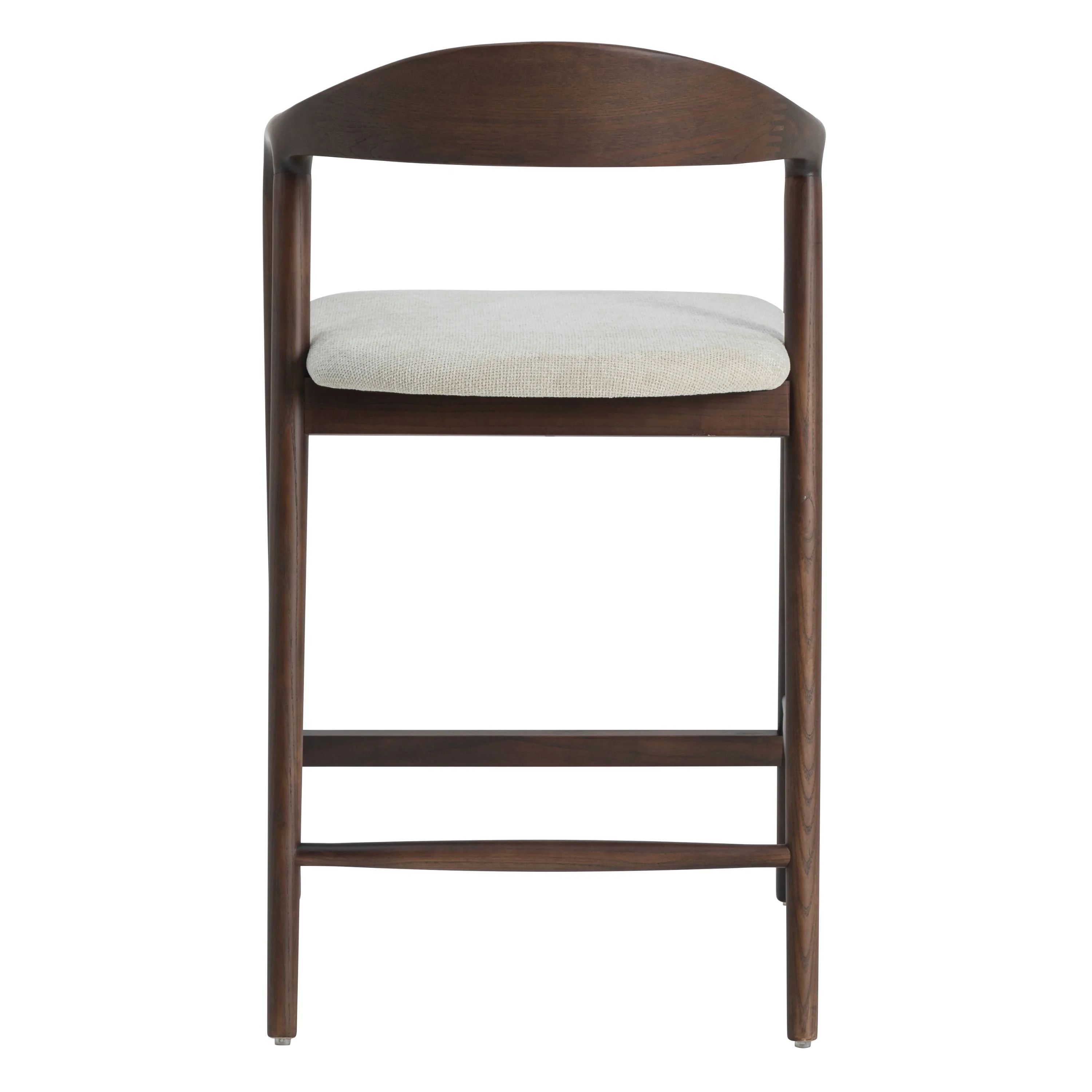 Andrea Walnoot Barstoel - Japandi Beige - Image 4