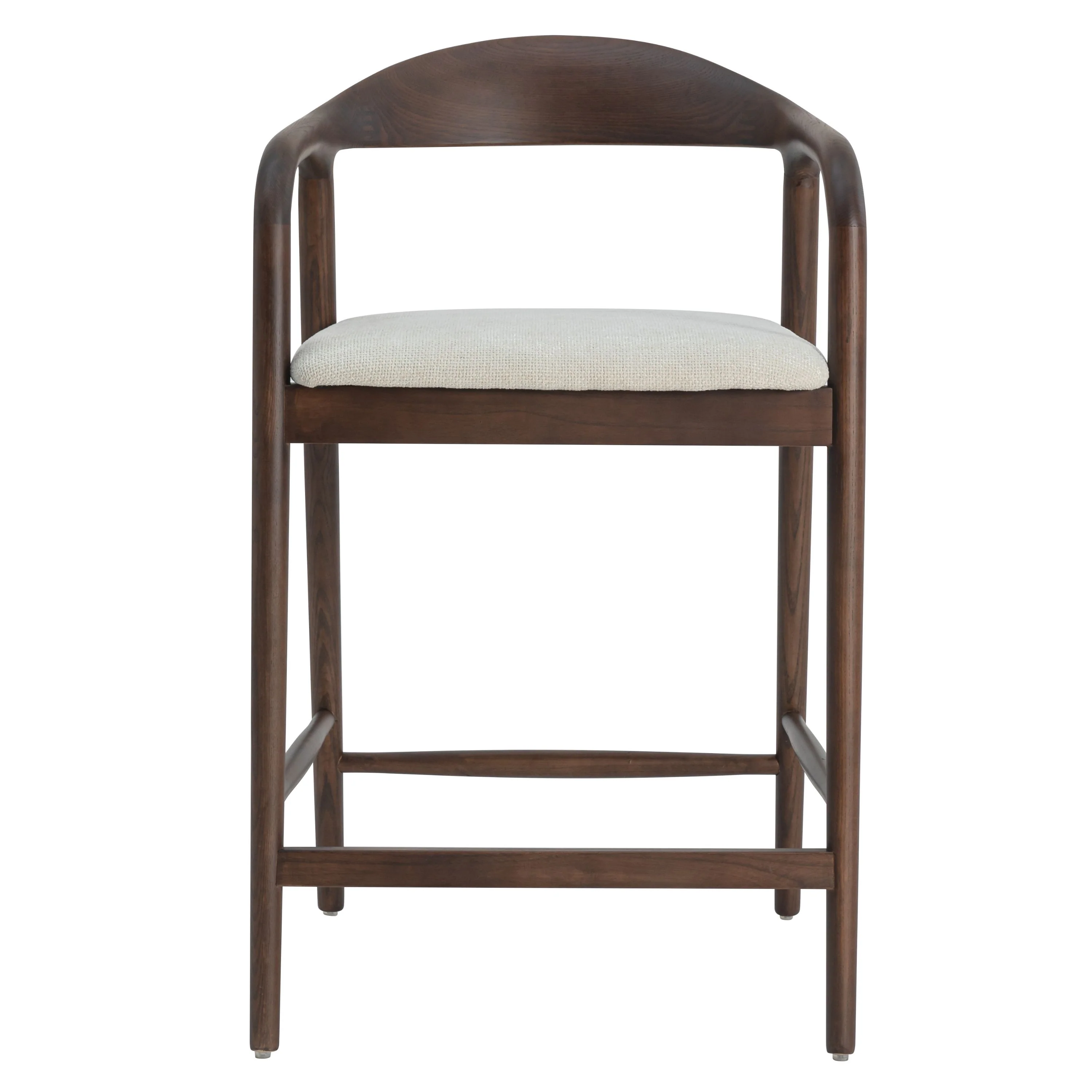 Andrea Walnoot Barstoel - Japandi Beige - Image 5