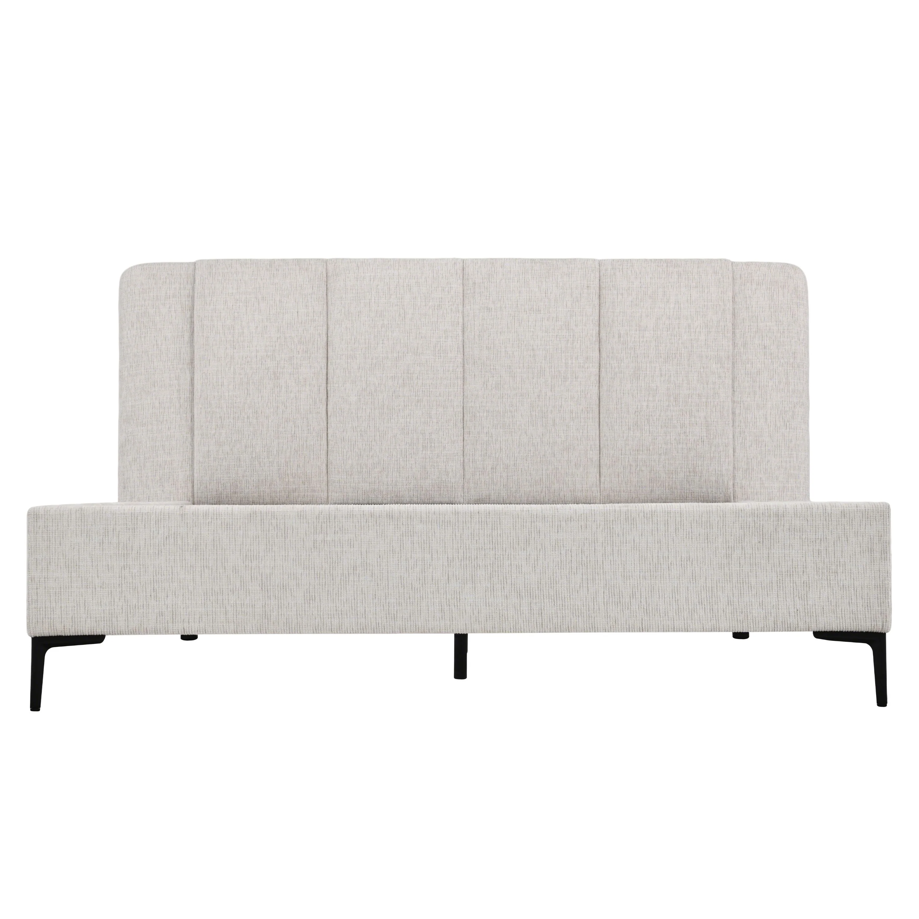 Bed Elon - Beige Chenille - 180cm x 200cm - Image 4