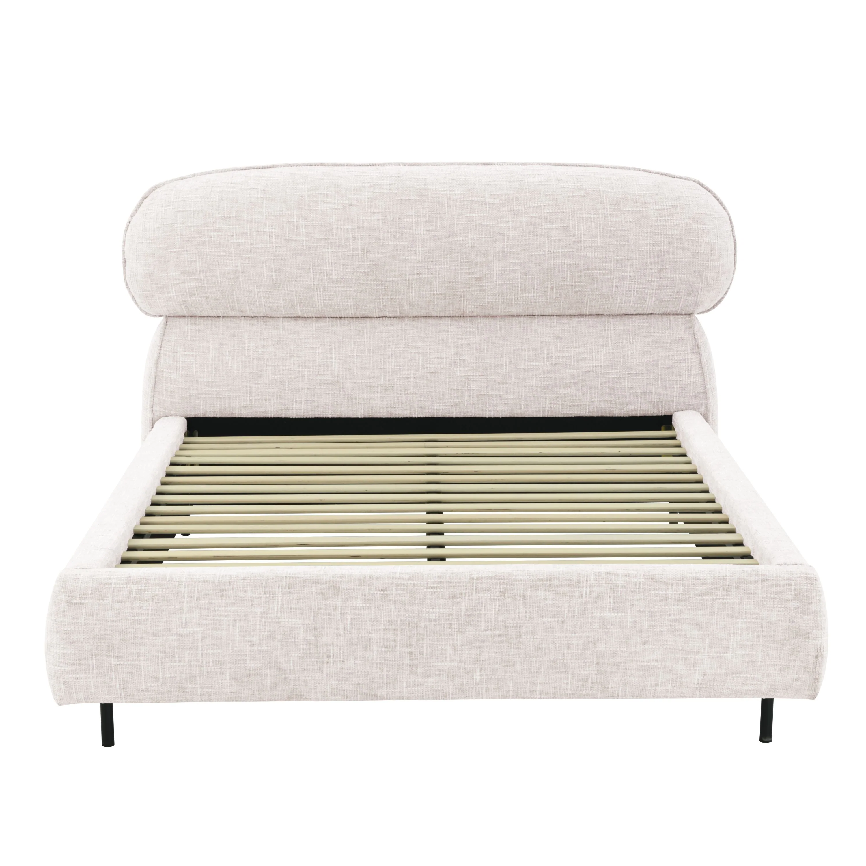 Bed Luka - Beige Chenille - 180cm x 200cm - Image 4