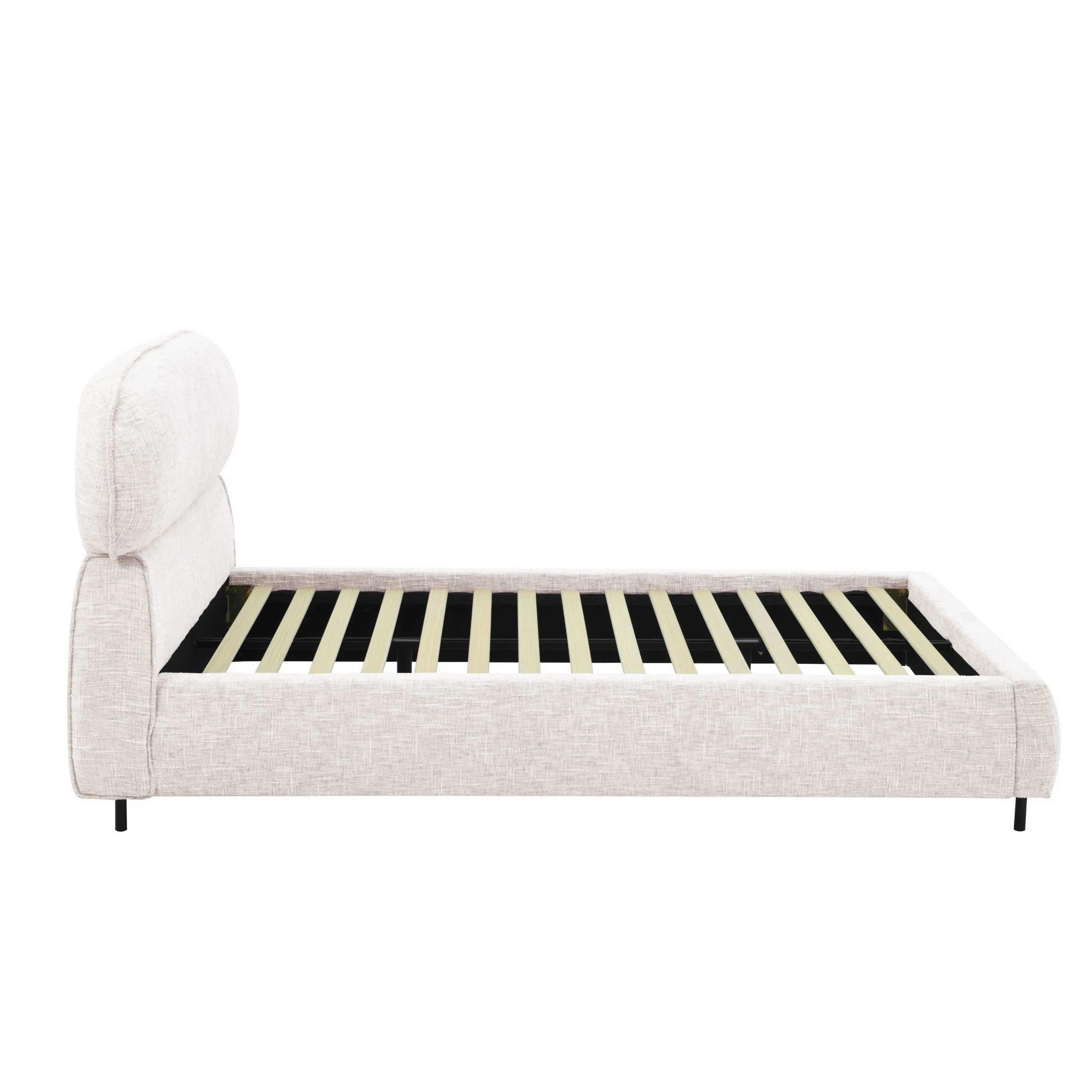 Bed Luka - Beige Chenille - 180cm x 200cm - Image 5