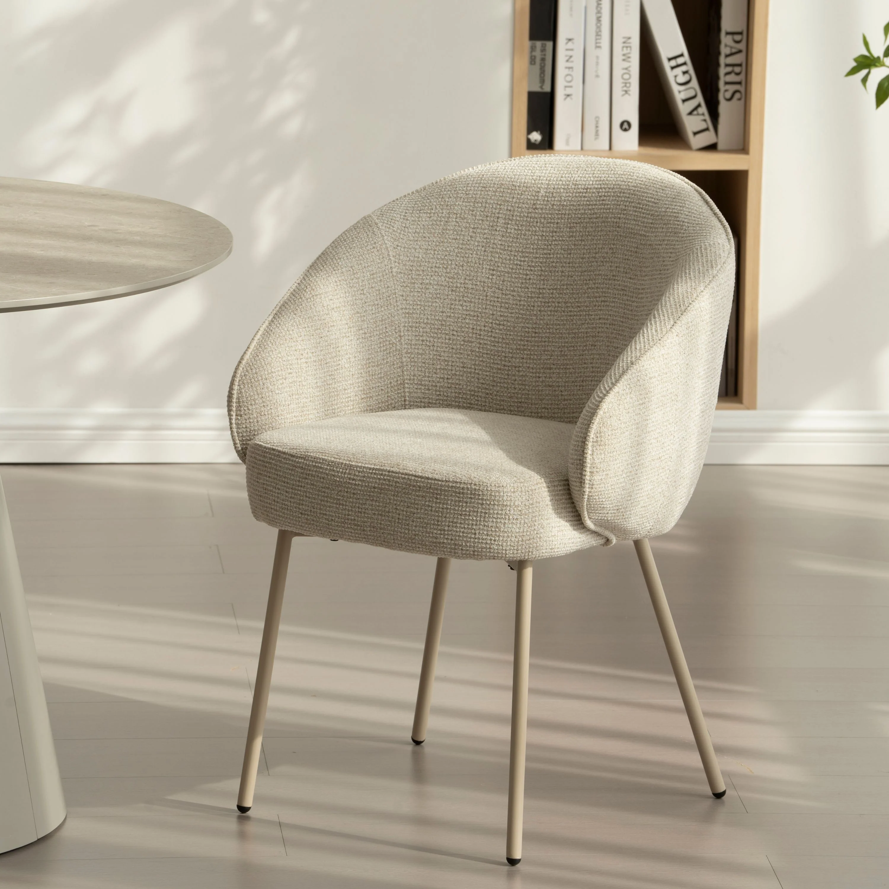 Cleo Eetkamerstoel - Beige - Beige Poten - Image 10