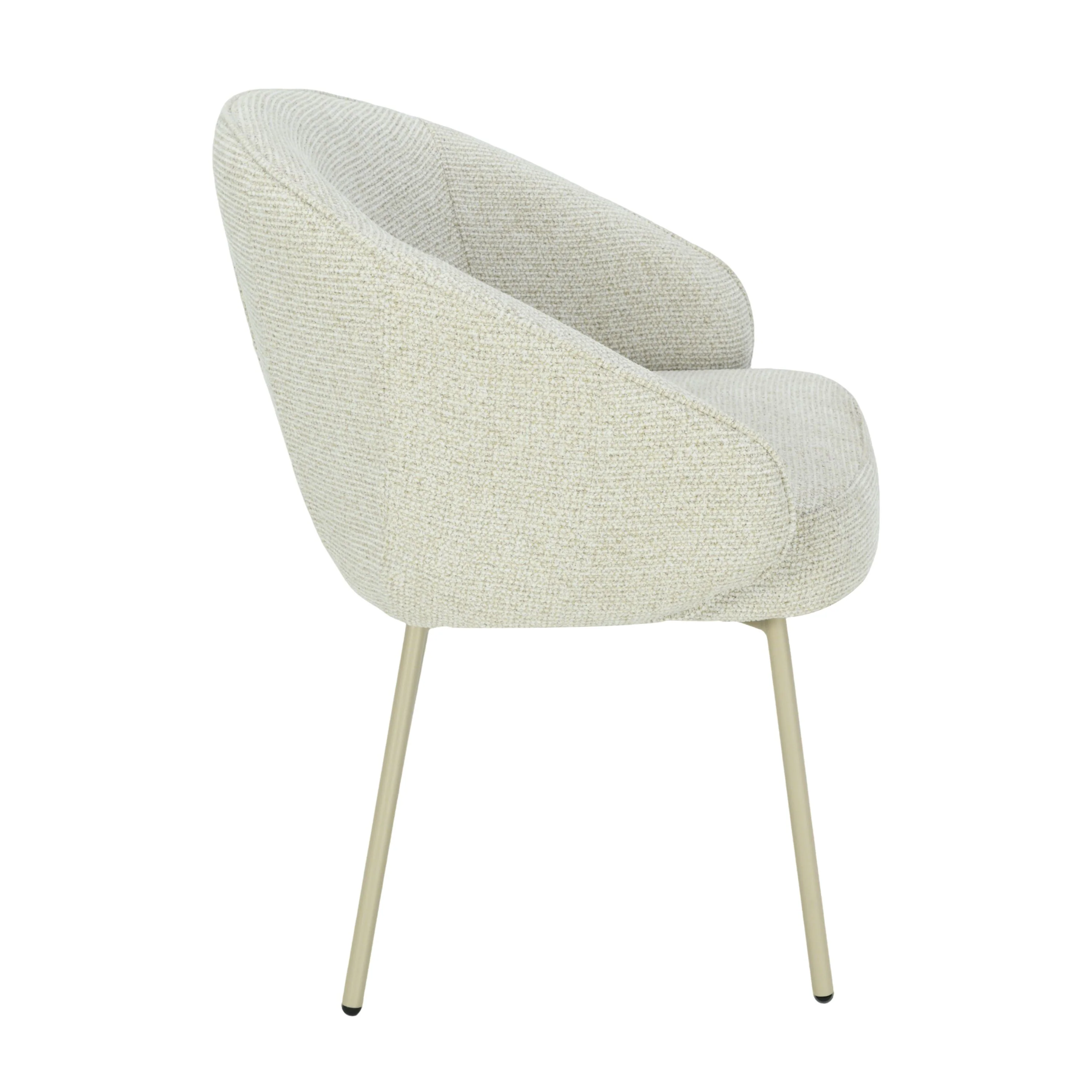 Cleo Eetkamerstoel - Beige - Beige Poten - Image 4