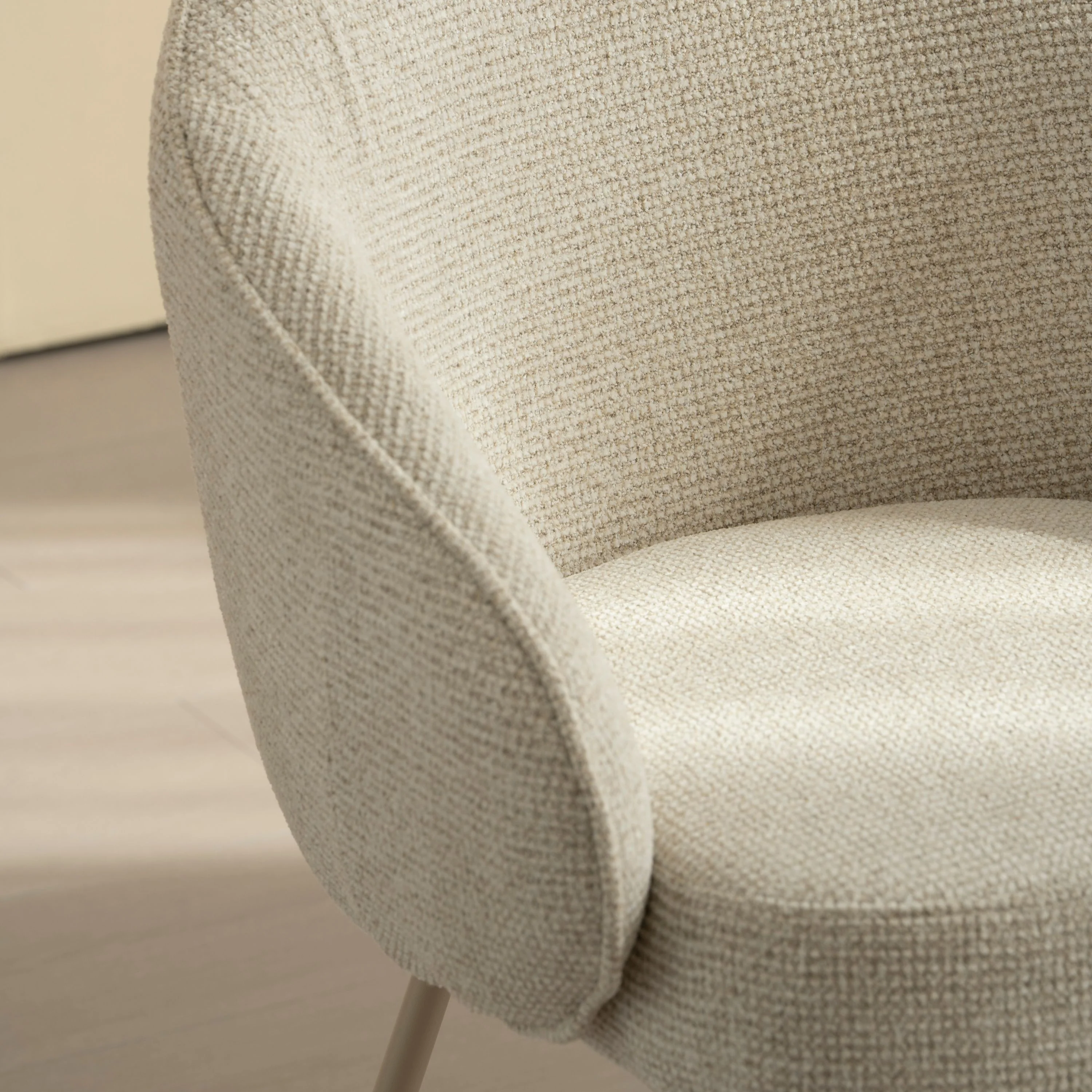 Cleo Eetkamerstoel - Beige - Beige Poten - Image 8