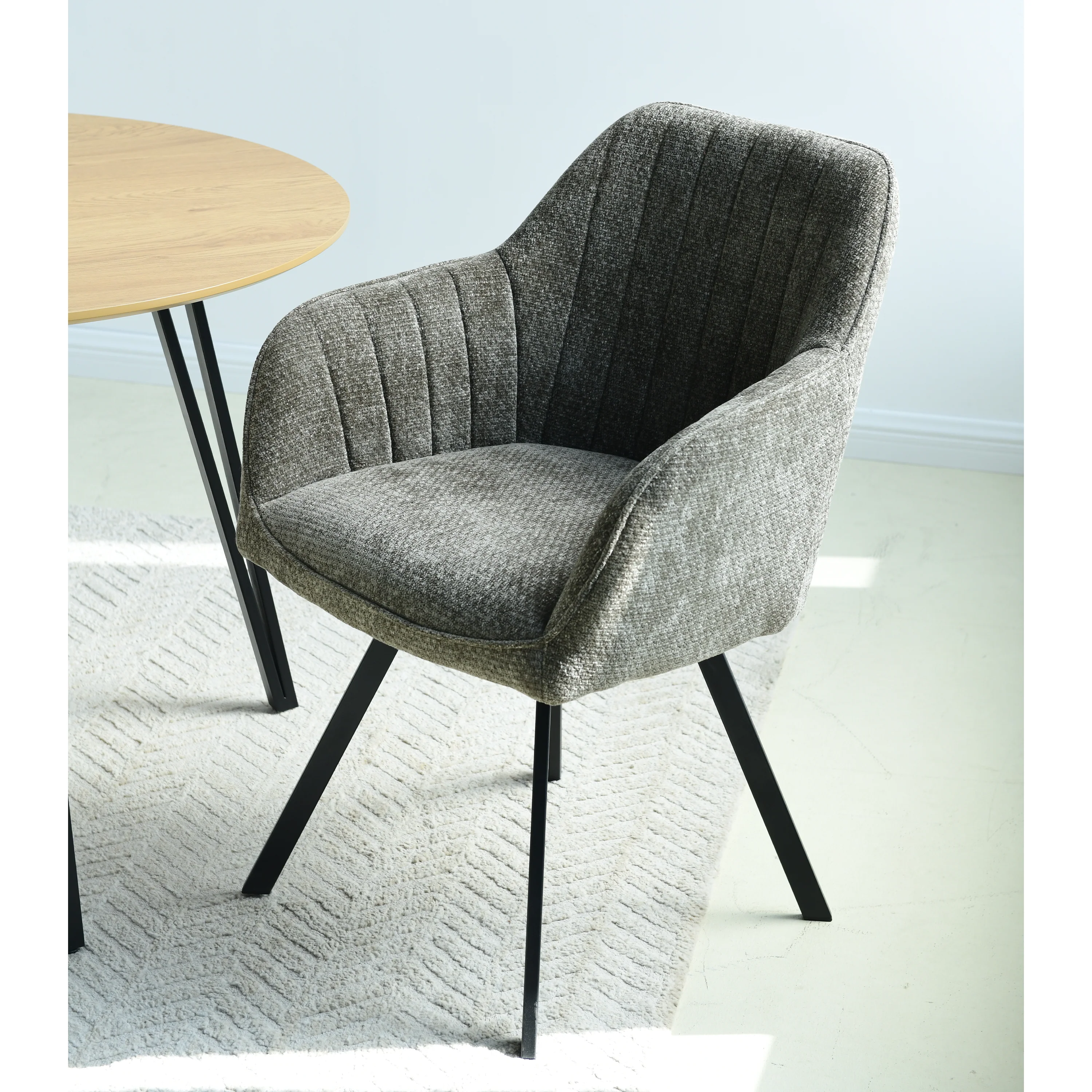 Ember Draaistoel - Khaki - Chenille - Image 9