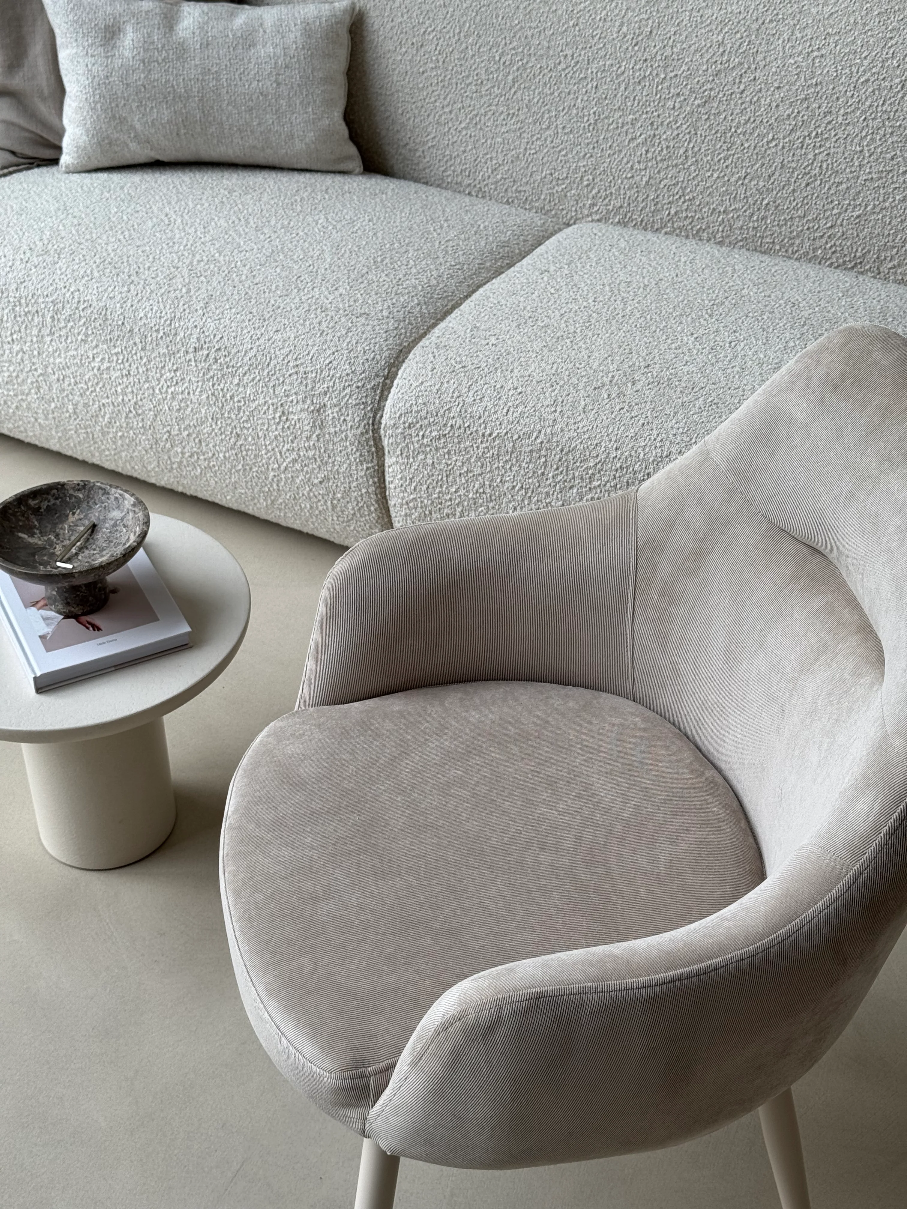 Ivy Eetkamerstoel - Beige Rib - Image 7