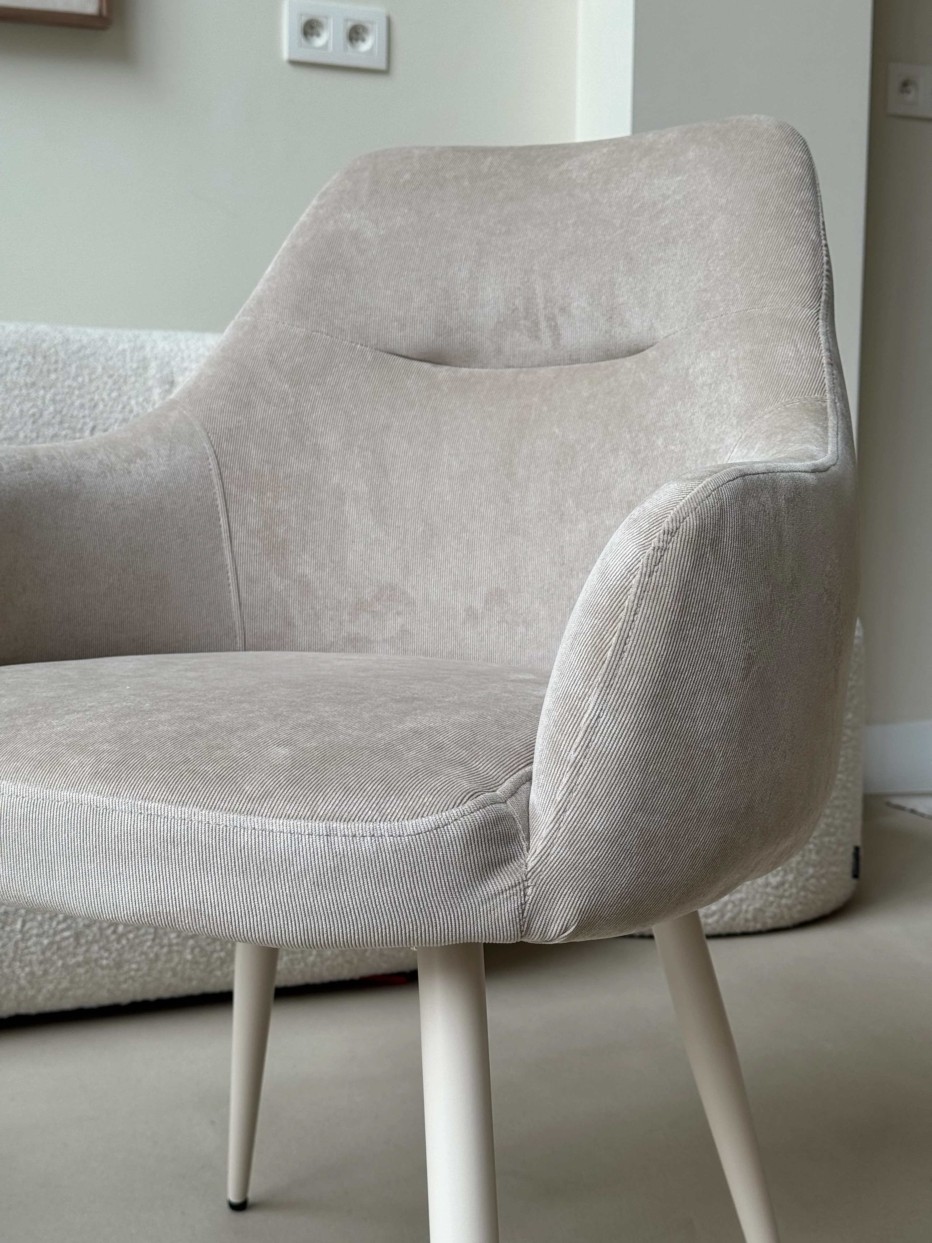 Ivy Eetkamerstoel - Beige Rib - Image 8