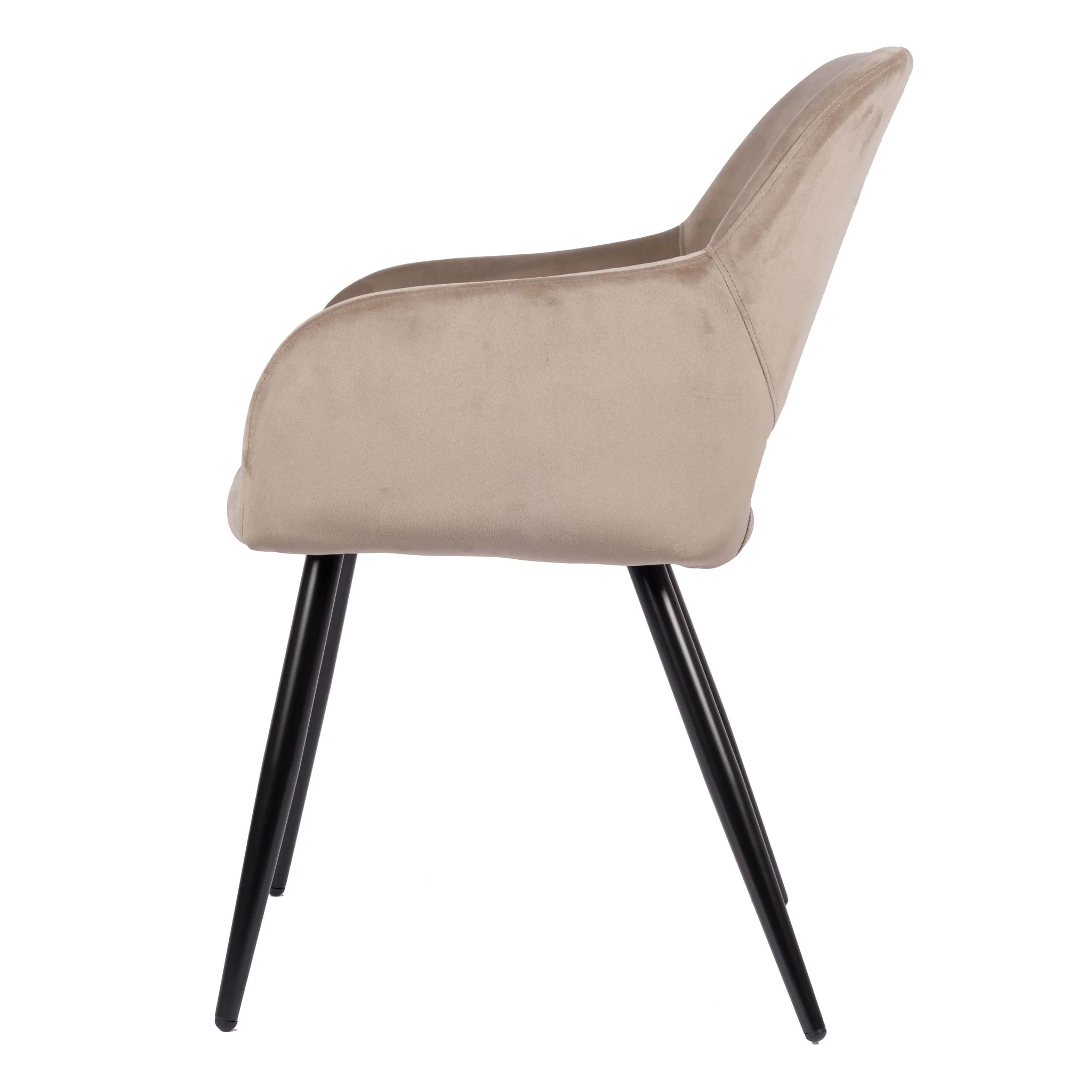 Jesper Eetkamerstoel - Beige - Velvet - Image 3