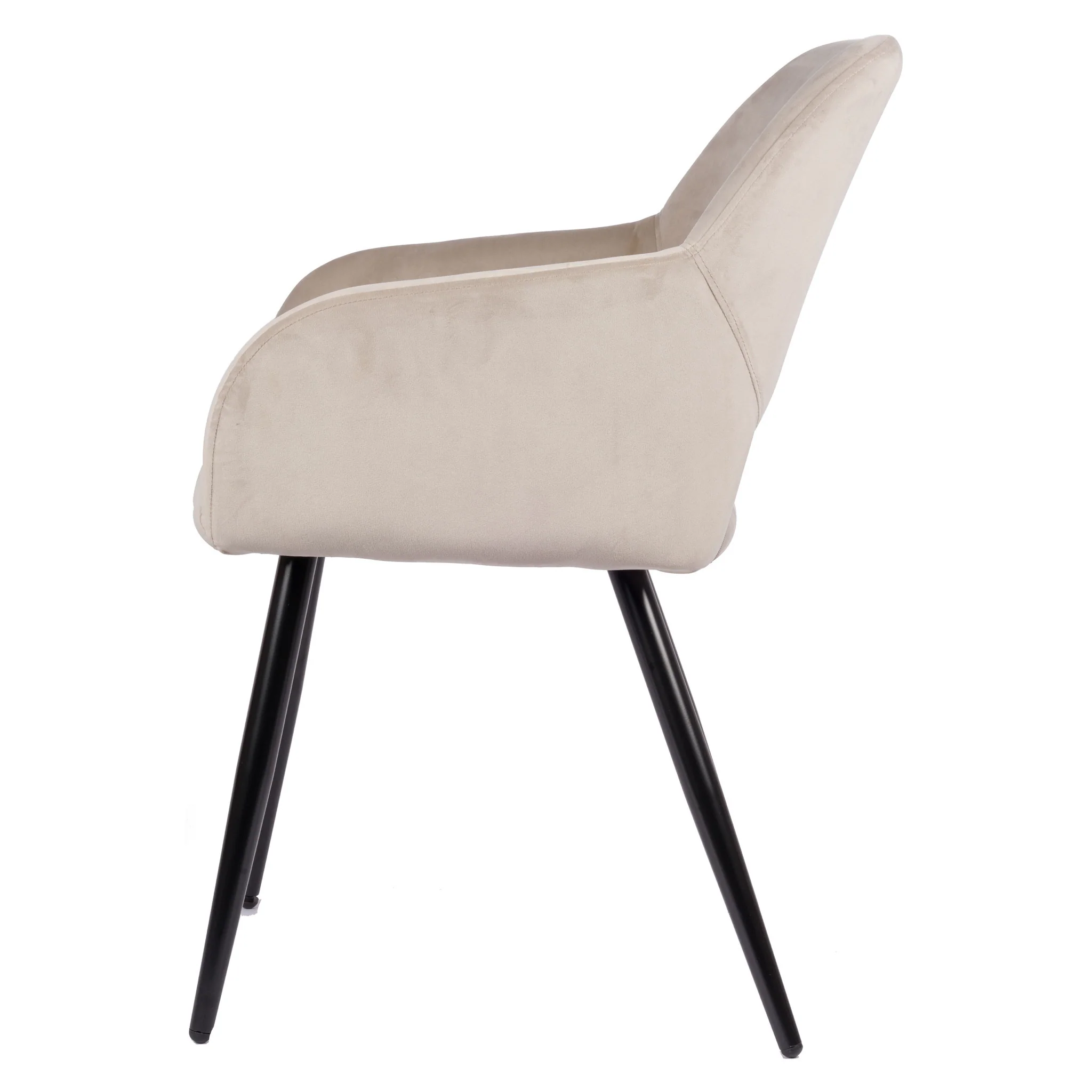 Jesper Eetkamerstoel - Off white - Velvet - Image 4