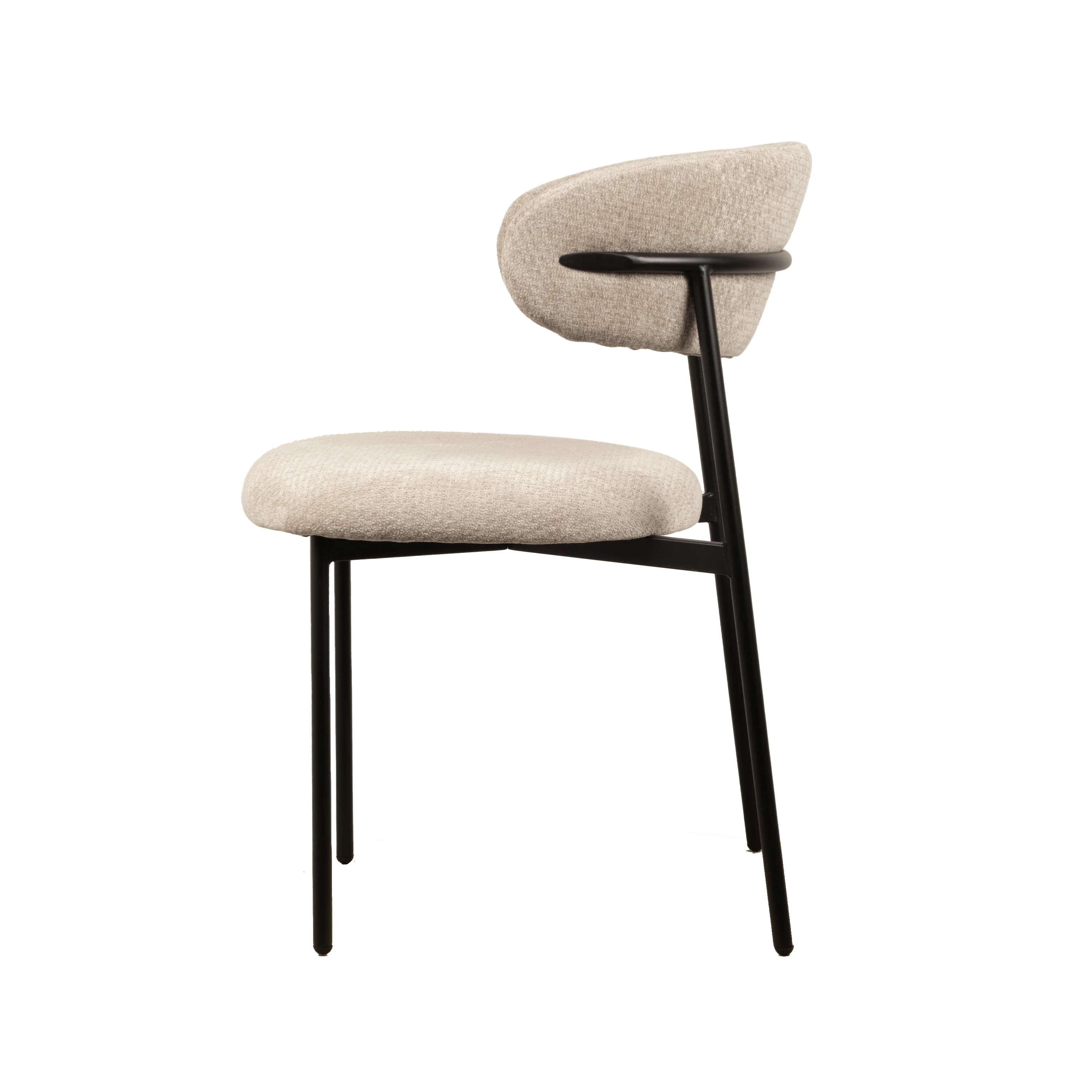 Kiara Eetkamerstoel - Beige Chenille - Image 4