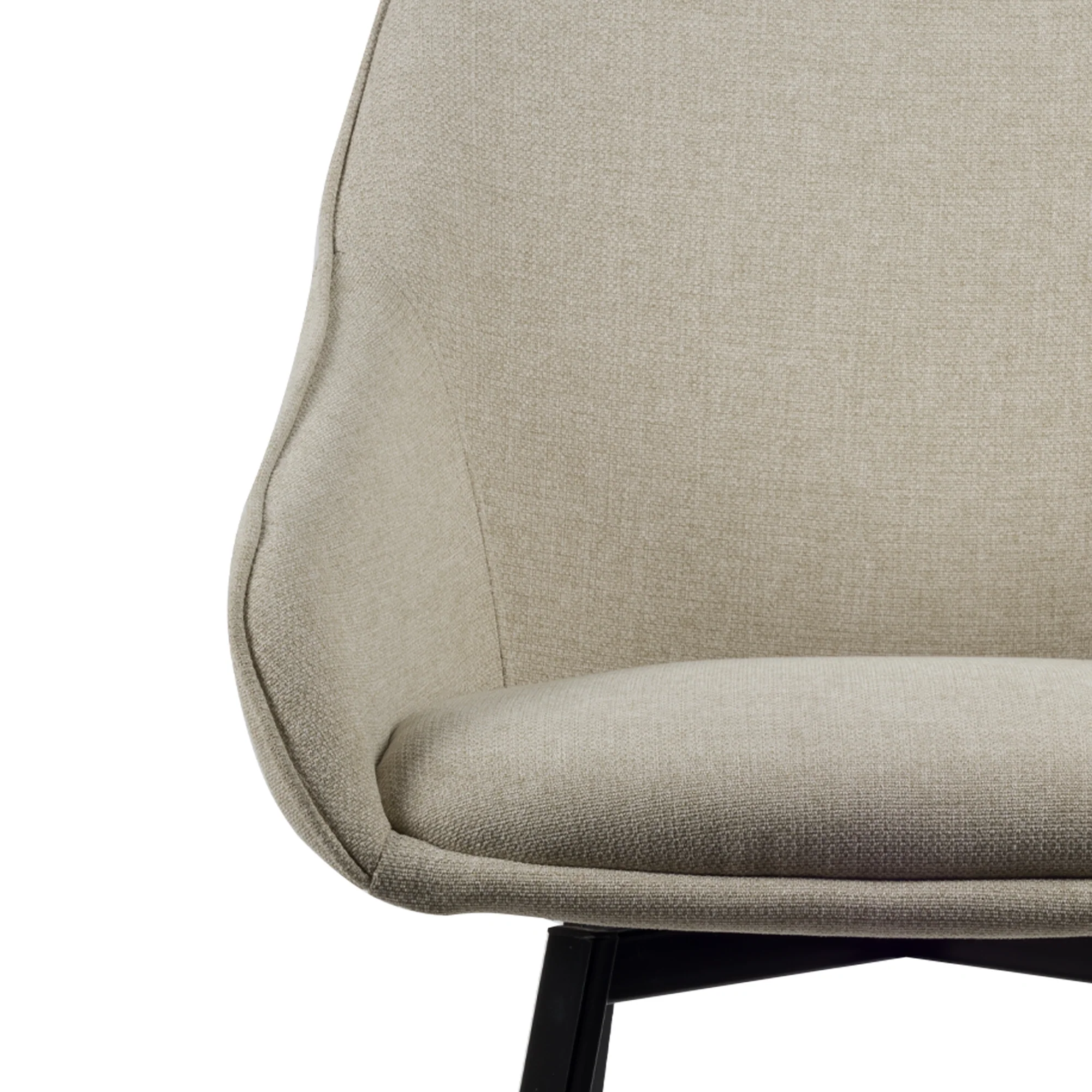 Lotus Eetkamerstoel - Beige Stof - Image 3