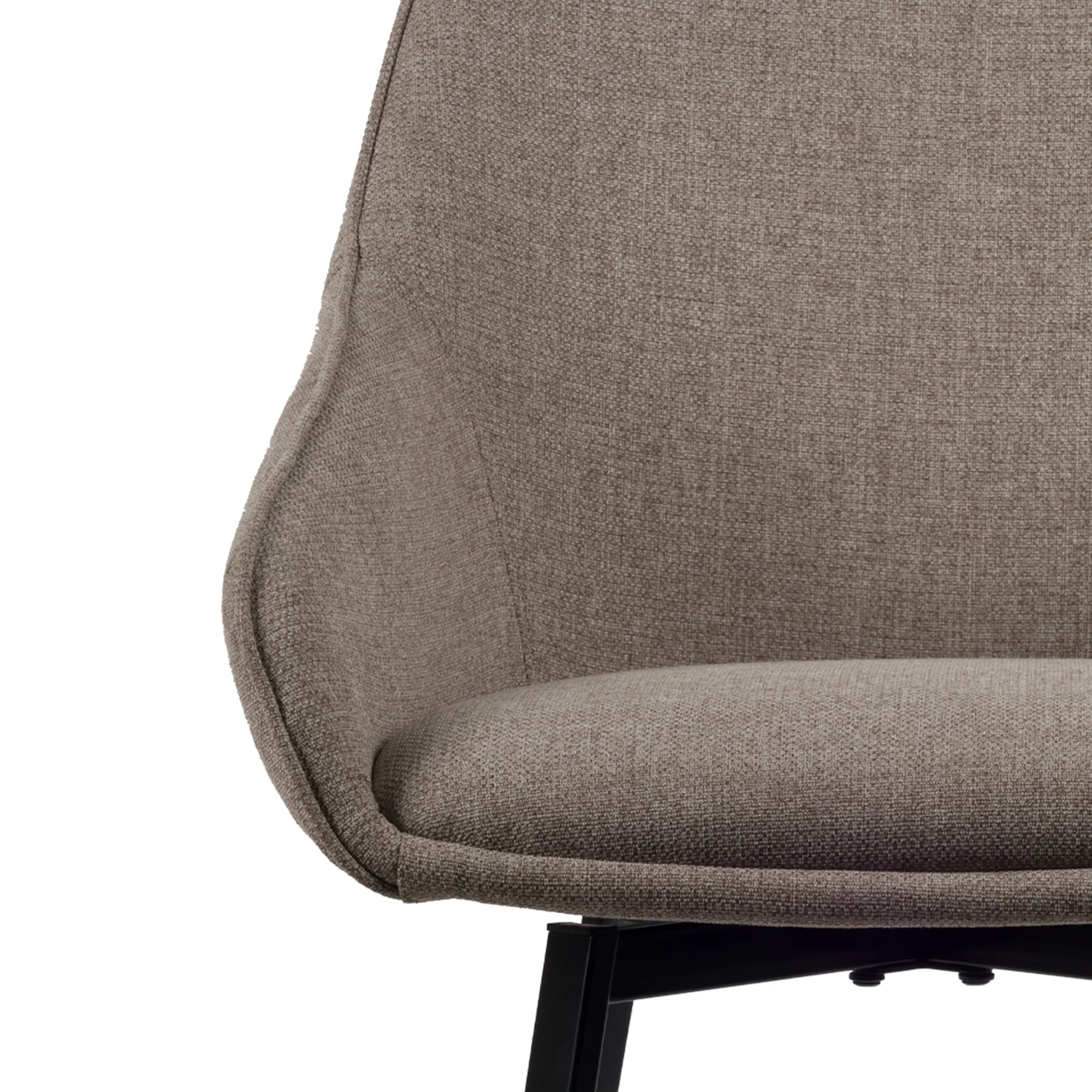 Lotus Eetkamerstoel - Taupe Stof - Image 4