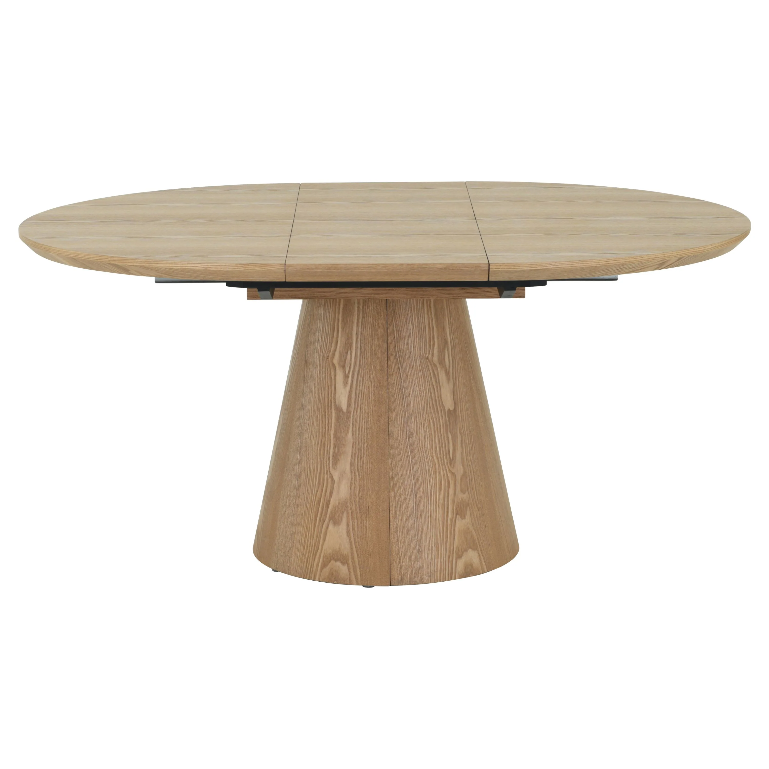 Ronde tafel Maya - Naturel Fineer - Uitschuifbaar 120-160cm - Image 5