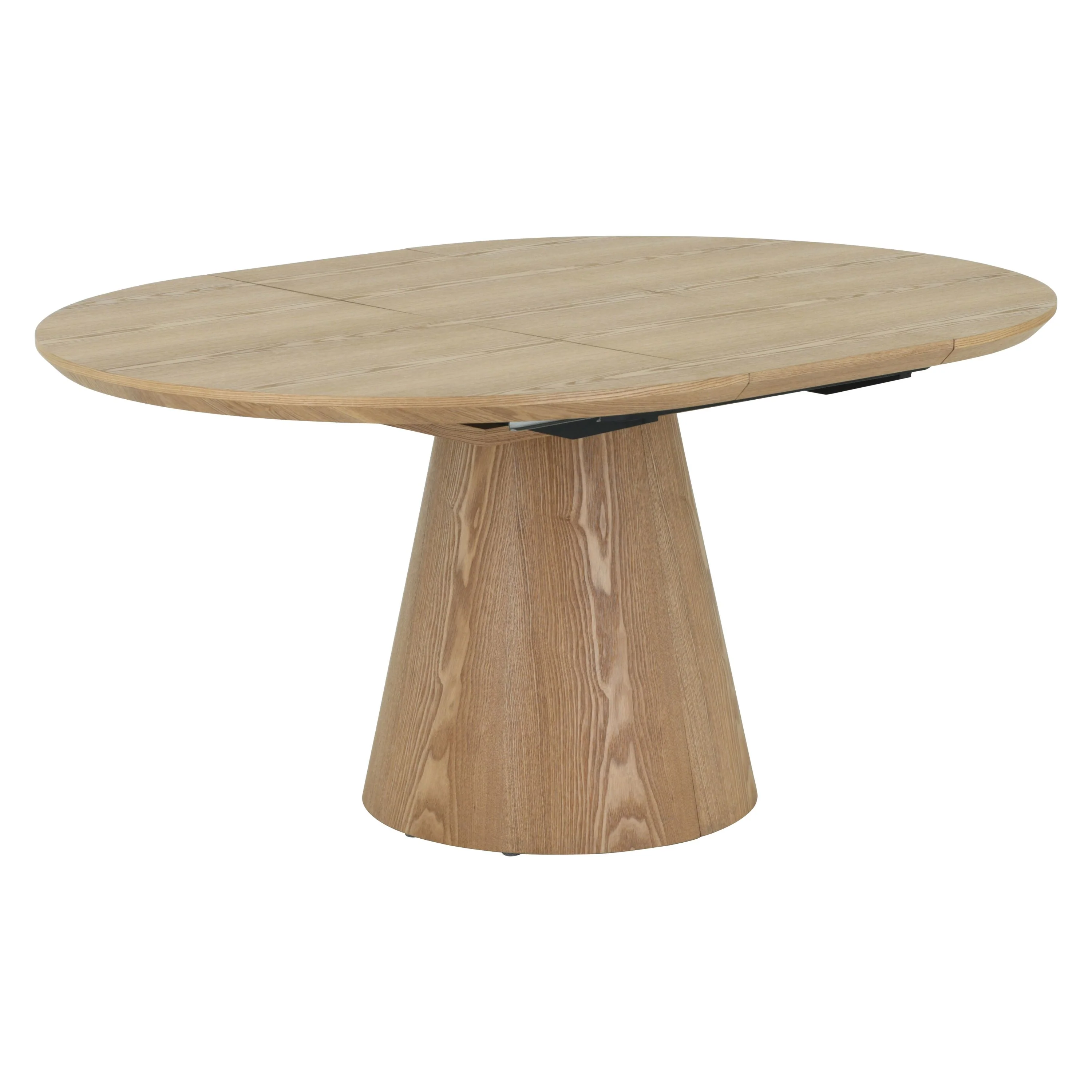 Ronde tafel Maya - Naturel Fineer - Uitschuifbaar 120-160cm - Image 6
