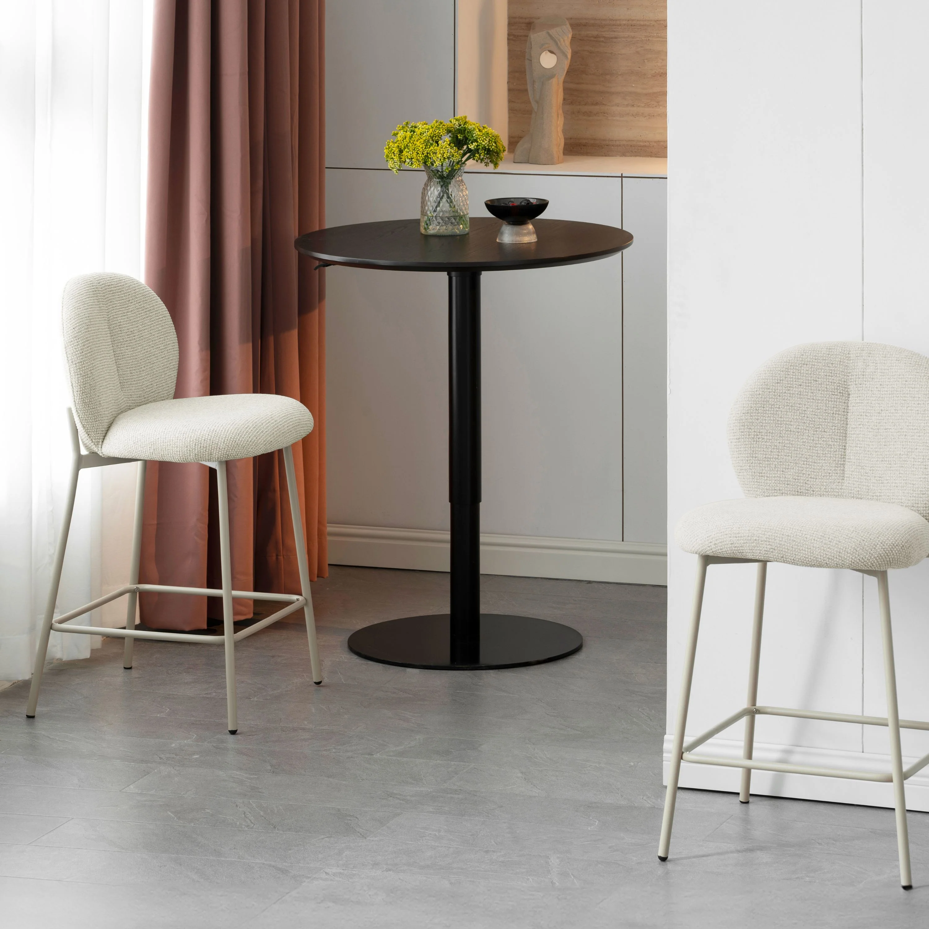 Ruby Barstoel - Beige Chenille - Image 8