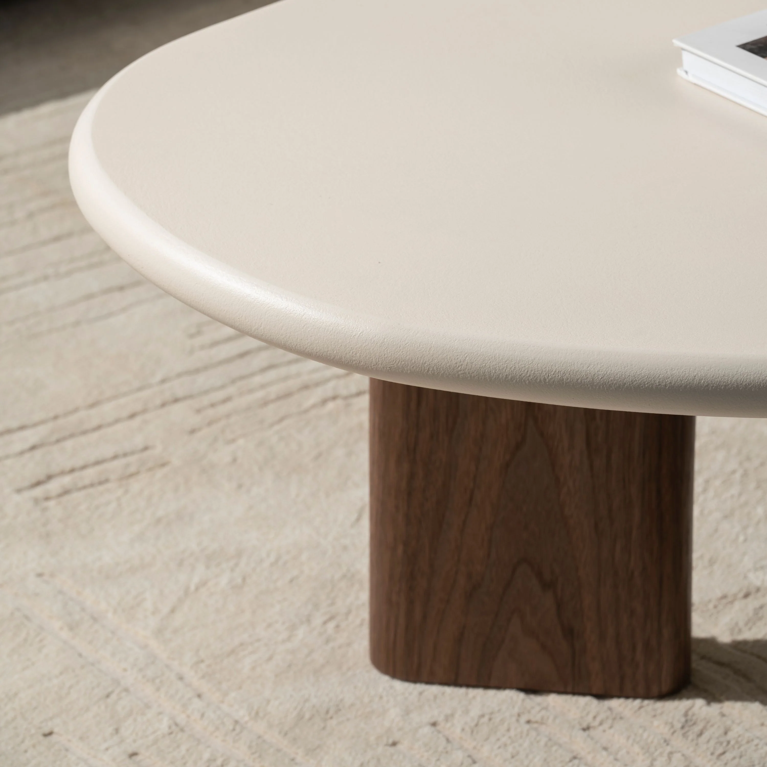 Salontafel Lea - Microcement Walnoot - 130cm - Image 9