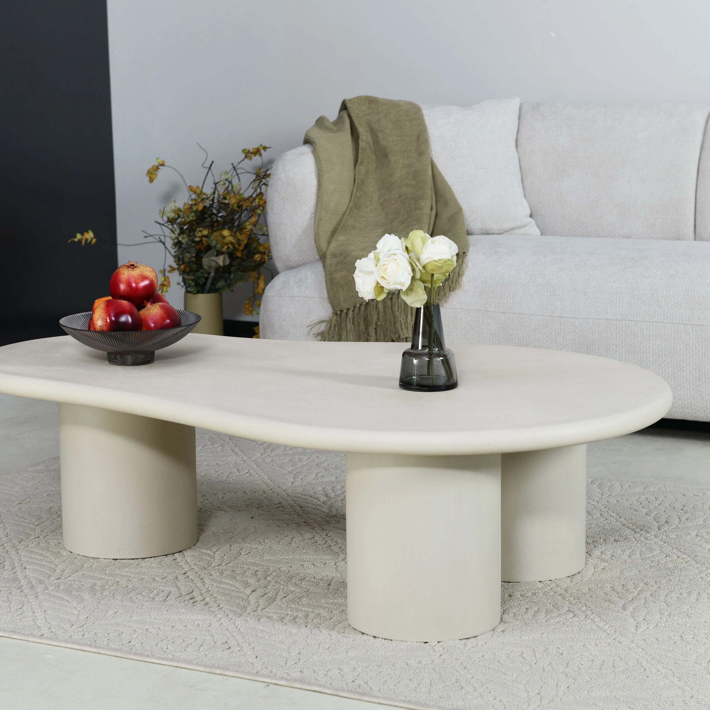 Salontafel Lima - Beige Microcement - 130cm - Image 5