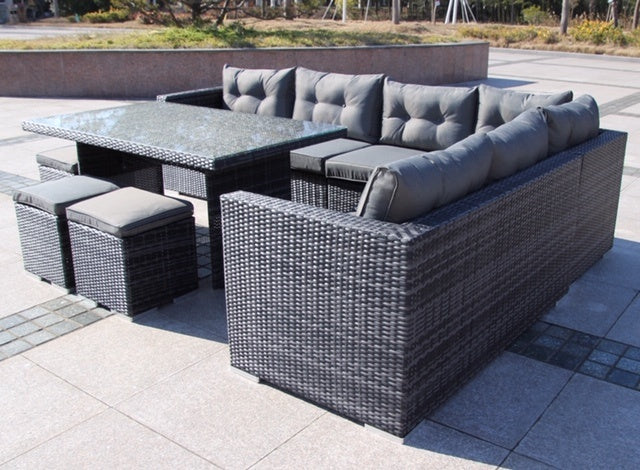 Tuin Eettafelset - Antraciet/Grijs - Image 3